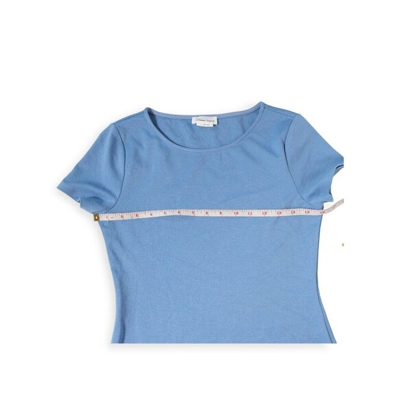 Lovers & Friends Sky Blue Ruffle Hem Short Sleeve Dress S - Picture 8 of 8